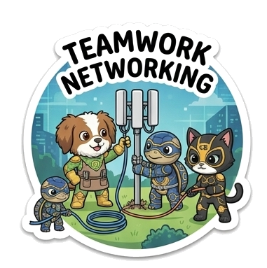 Teamwork Networking sticker